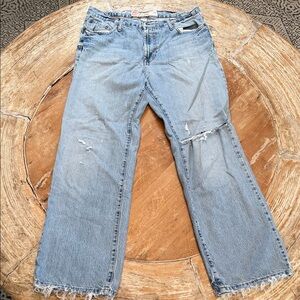 MASSIMO Denim Supply Logan Distressed Light Wash Denim, Men’s 34 x 32